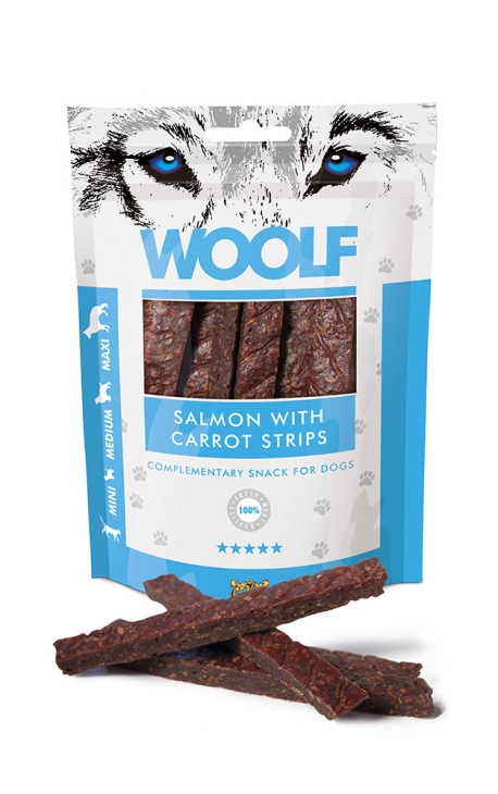 Woolf Salmon with carrot strips