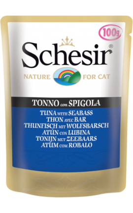 Schesir Pouch Φιλετάκια Τόνου με Λαβράκι 100g