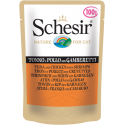 Schesir Pouch Φιλετάκια Τόνου με Κοτόπουλο & Γαρίδες 100g