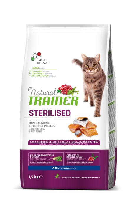 Natural Trainer ADULT STERILIZED Salmon (Σολομός)