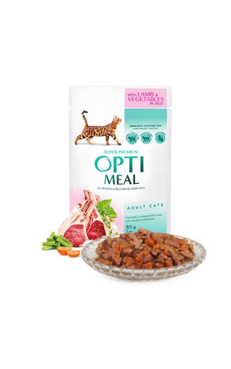 Optimeal LAMB and Veggies in jelly